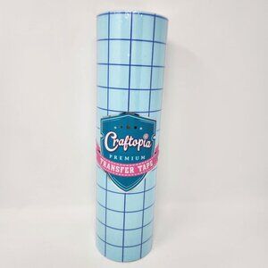 Craftopia Tool and Premium Transfer Tape Roll For Vinyl Decals 12" X 50 Ft Grid